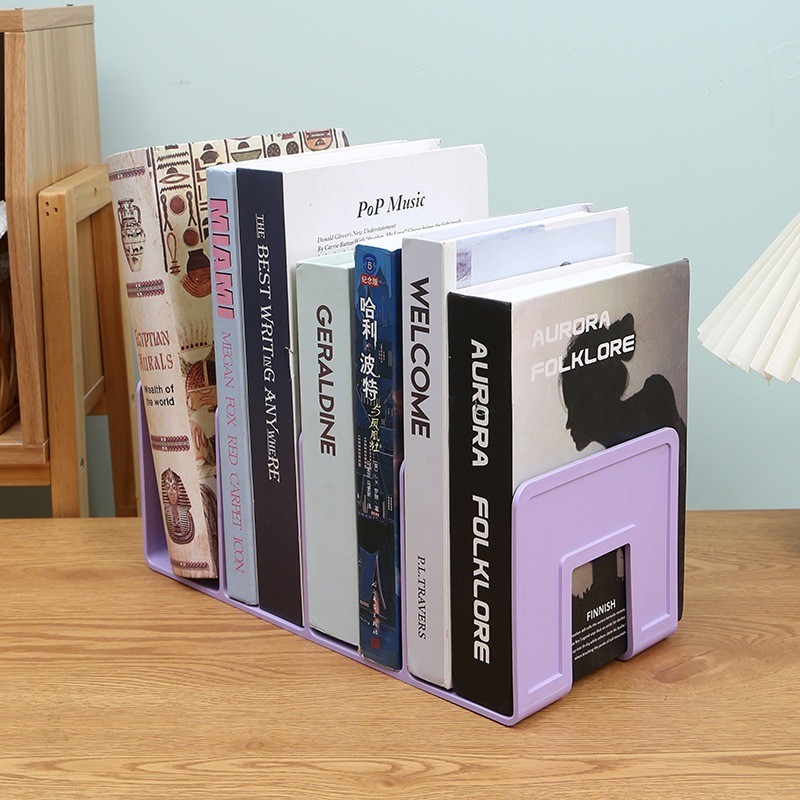 Rak Buku Penyanggah Meja Multifungsi Organizer File dan Penyimpanan — 9