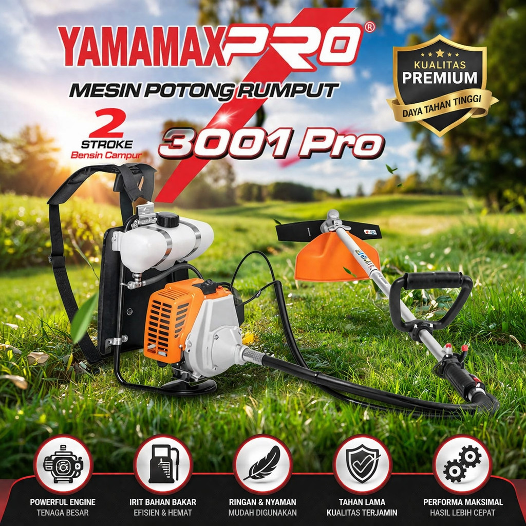 MESIN POTONG RUMPUT BENSIN 2 TAK 3001 PRO/ YAMAMAX
