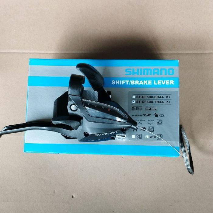 sparepart sepeda shifter + handel handle rem brake lever 3 x 7 speed 3speed 7speed shimano st EF500 