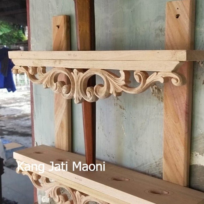 Jagrak keris gantung isi 5, Blawong keris gantung isi 5, mentahan ukir KJM