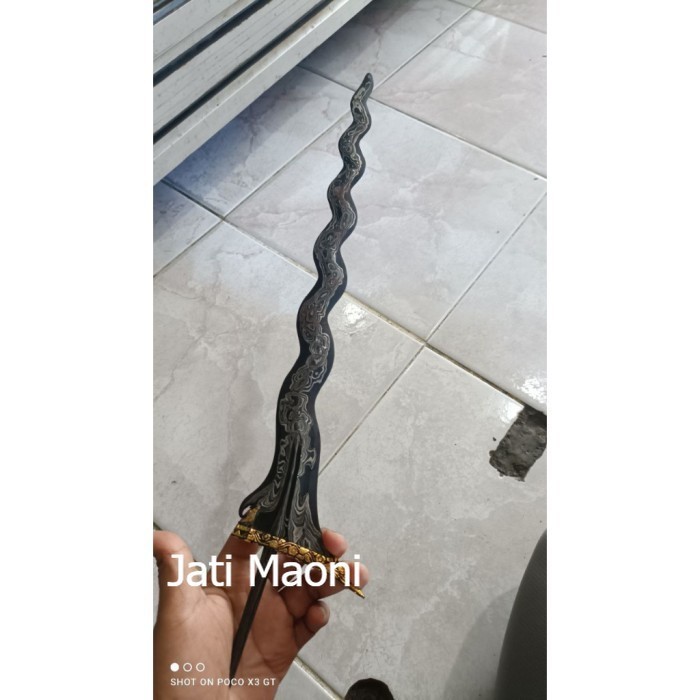 keris sengkelat kinatah pamor wahyu umurun KJM1122 murah