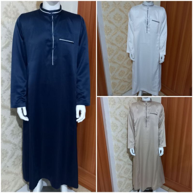 GAMIS COWOK / JUBAH PRIA / GAMIS PRIA / JUBAH GAMIS PUTIH/ JUBAH ARAB / JUBAH LAKI-LAKI / GAMIS JUBA