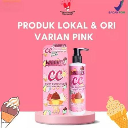 GO - WALNUTS CC BODY SUNSCREEN LOTION 200ML BPOM LOKAL - CC BODY SUNSCREEN WALNUTS - PINK