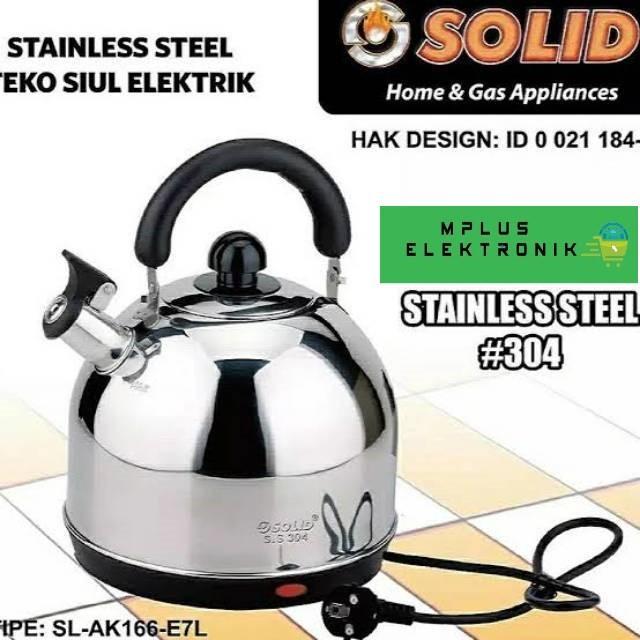 SOLID Teko Listrik 7 Liter Bunyi Siul SOLID Ceret Electric Kettle 7L Stainless Steel #304 Kapasitas 