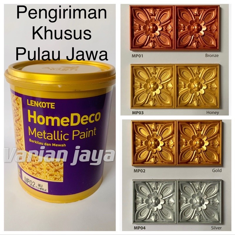 Cat Tembok Emas Gold Metalik Homedeco Dinding Gypsum Grc