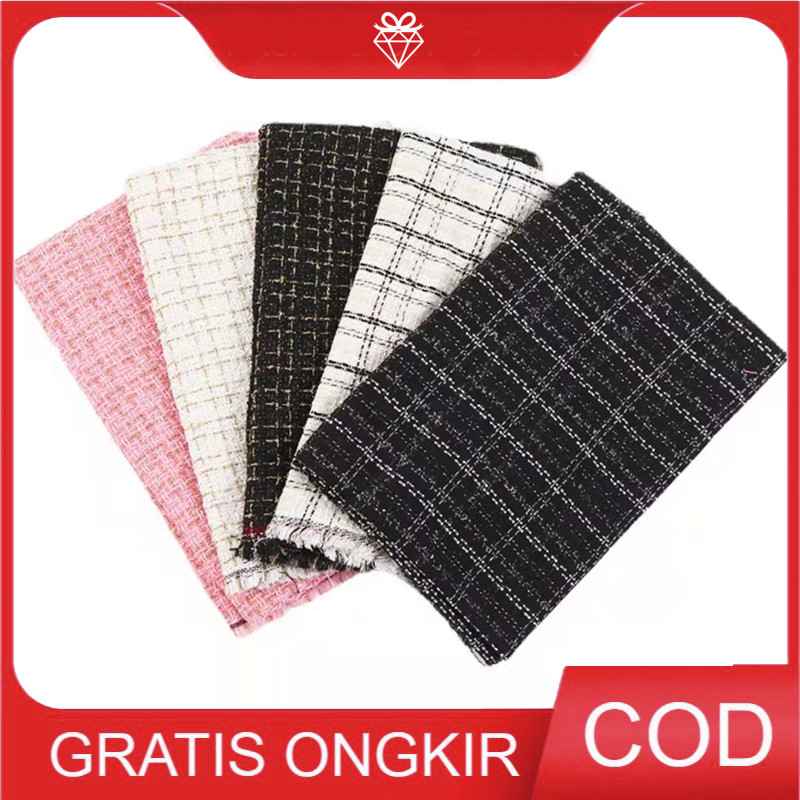 Promo Murah Wrapping Korean Tweed Bahan Kain - Perlengkapan Buket Bunga W035 Terlaris