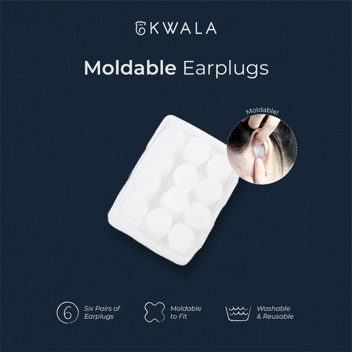 KWALA Moldable Earplug | Penutup Telinga | Earplug | Peredam Suara | Penutup Telinga untuk Tidur - O