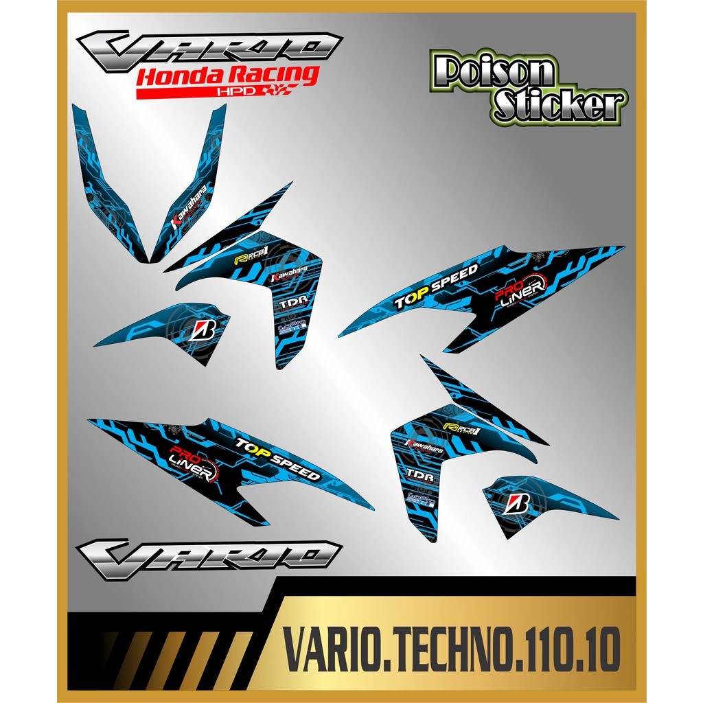 STRIPING STICKER VARIO TECHNO 110 STIKER VARIO TECHNO 110 NEW STICKER LIS LIST HONDA VARIO TECHNO 11