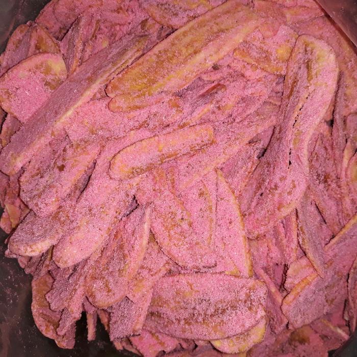 PROMO  Keripik pisang coklat 1 kg ( ANEKA RASA ) - strawberry
