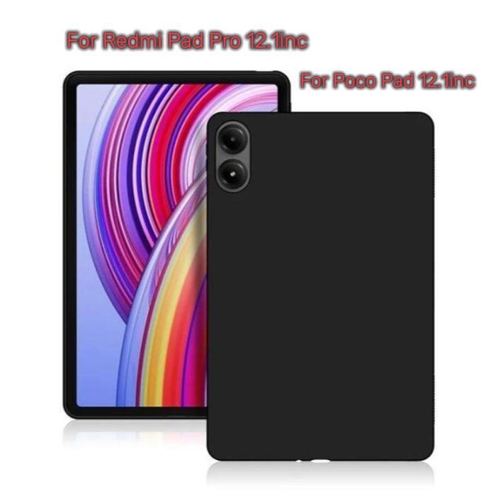 Case Xiaomi Pad Pro / Poco Pad Softcase BLACK MATTE Case Casing Redmi Pad Pro / Poco Pad