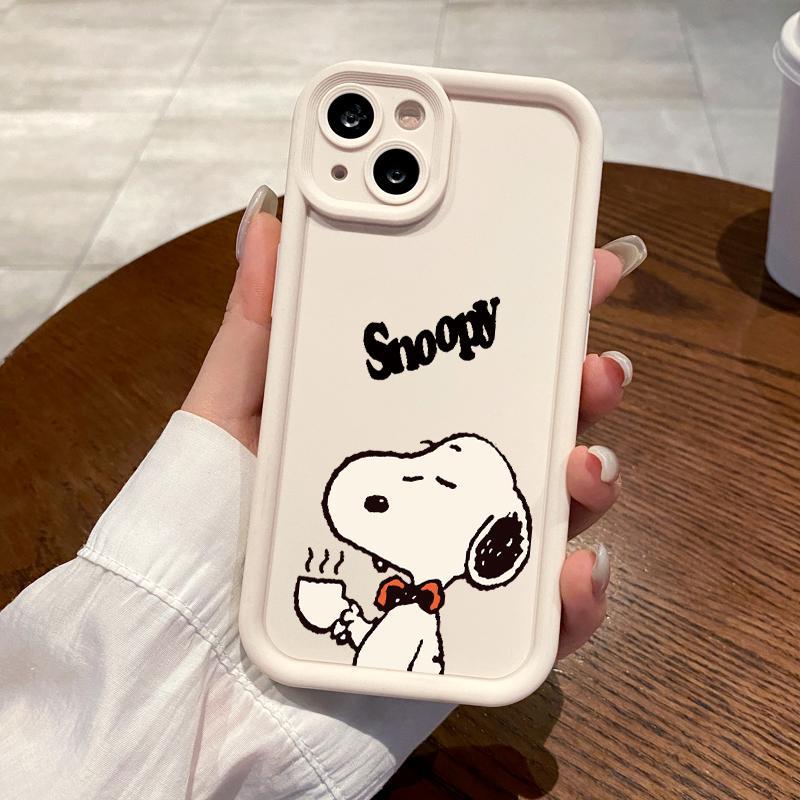 Case OPPO Reno5 4G 5G Reno3 Reno4 F Lite K Z Reno6 Soft Pro Camera Cartoons Snoopy Kesing Hp