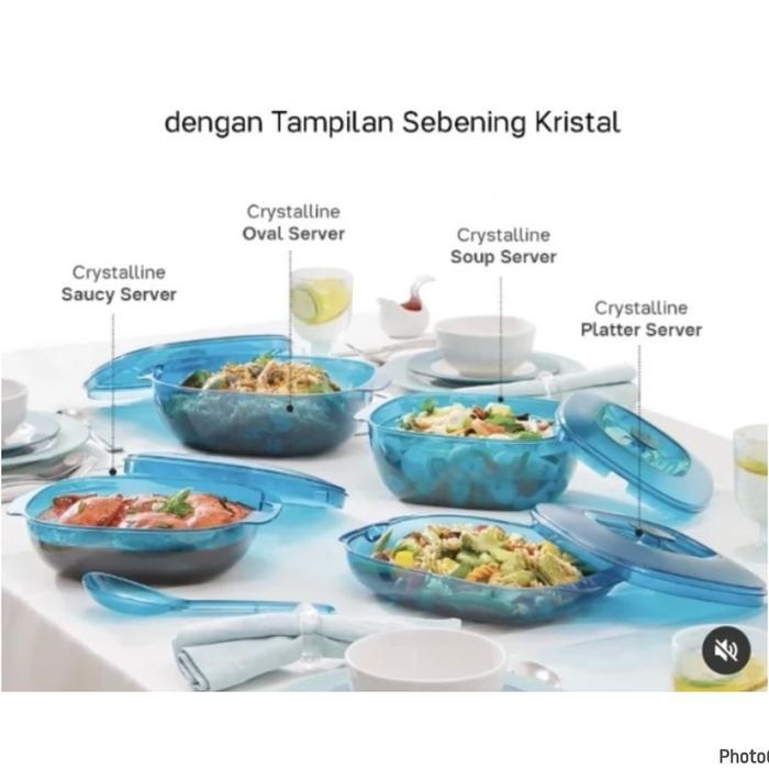 Tupperware Promo Wadah Sajian Classy Crystaline ( Mangkok ) - Tosca