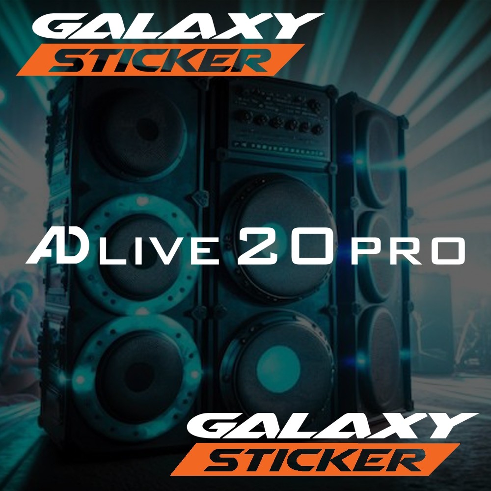 cutting sticker hardcase box sound system ad live 20 pro.stiker koper audio AD live 20 PRO