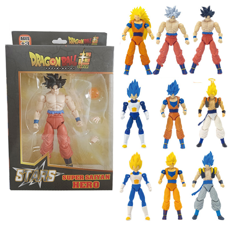 Dragon Ball SHF Goku Vegeta Action Figure Super Sain Gogeta Dbz Figurine PVC Collection Model Toys f