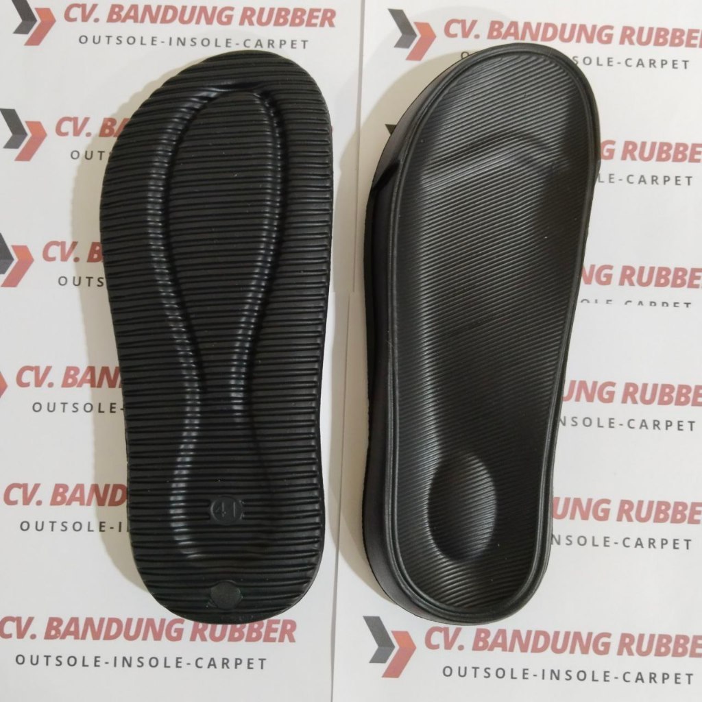Outsole Pylon 988 Hitam Alas Sandal Slide Pria Slop Santai Ringan