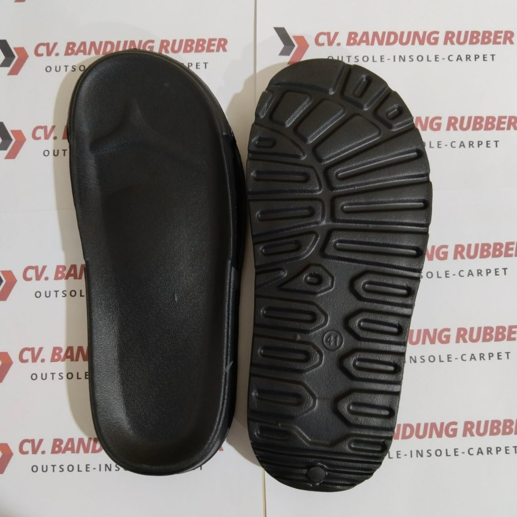 Outsole Karet Pylon 983 Hitam Sol Sandal Slide Pria Slop Empuk