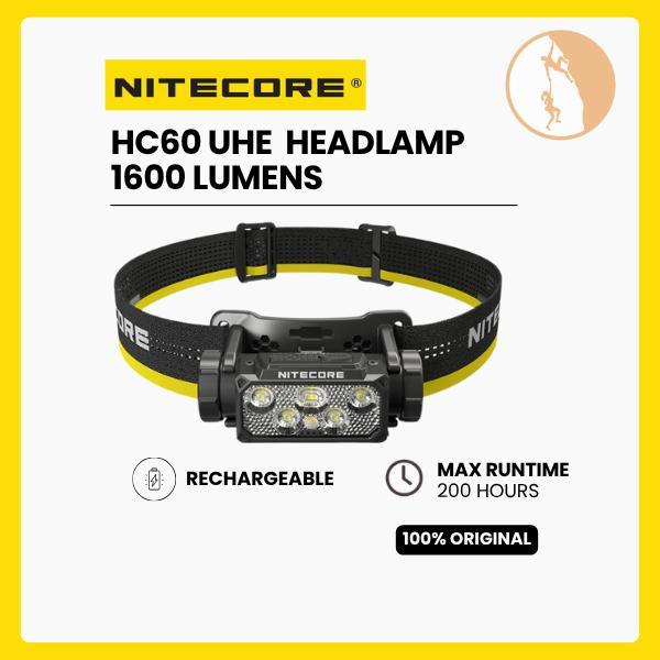 Nitecore Headlamp HC60 UHE 1600 Lumens IP68 - Black