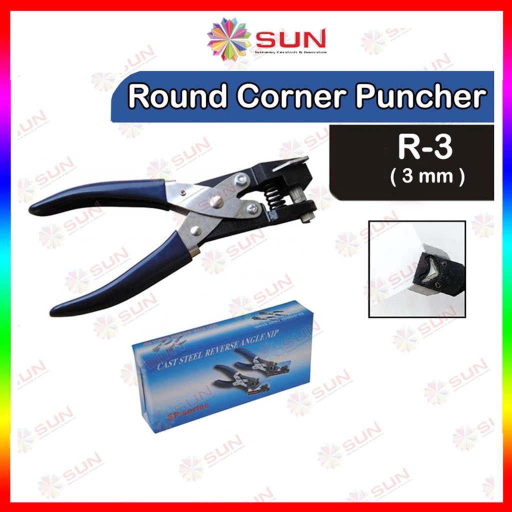 Tang Pelubang ID Card Pemotong Pingul Sudut Corner R3, R5, R10, 2IN1 (Oval & Lingkaran), DKQ111, DKQ