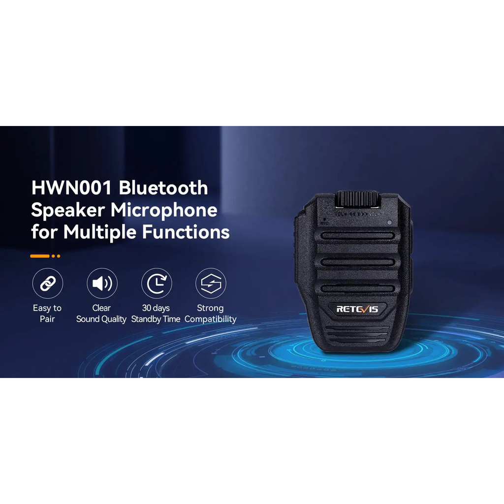 Speaker Mikrofon Bluetooth Wireless untuk Walkie Talkie