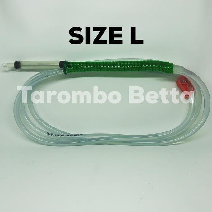 Alat Selang Sipon Sifon Air Aquarium Ikan Cupang & Ikan Lainnya Size L