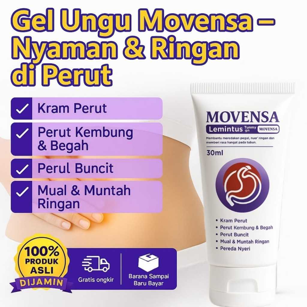 Movensa Official Store Gel Cream Glukosamin Original Krim Aman Pereda Nyeri Perut Asam Lambung