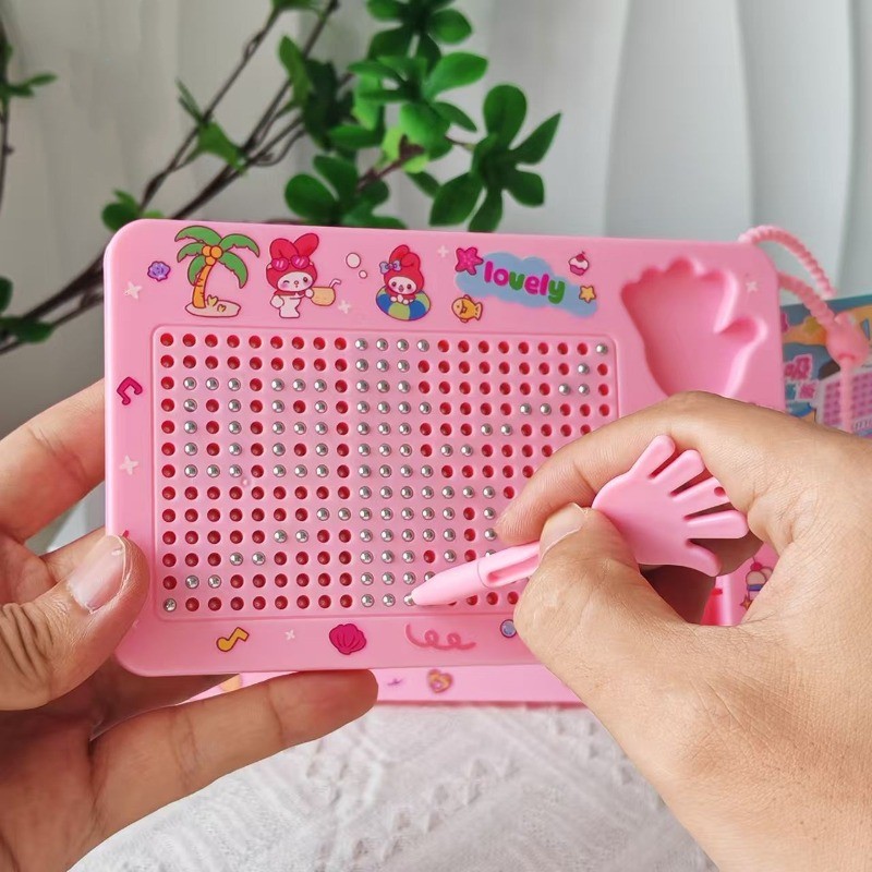 Ready-Magnetic Steel Ball Drawing Board / Magnetic Steel Ball Gantungan Kunci Bola