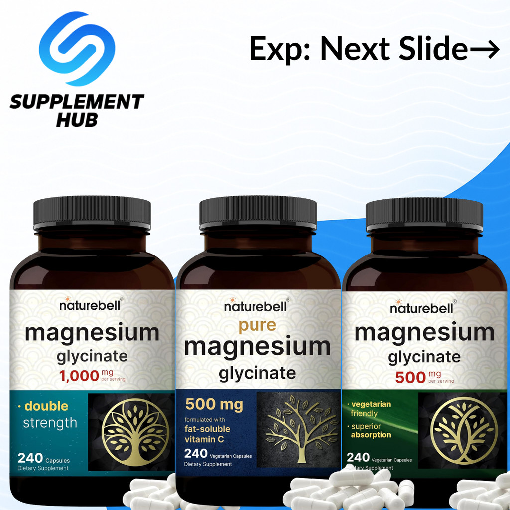 Naturebell Magnesium Glycinate 500mg 240 Caps