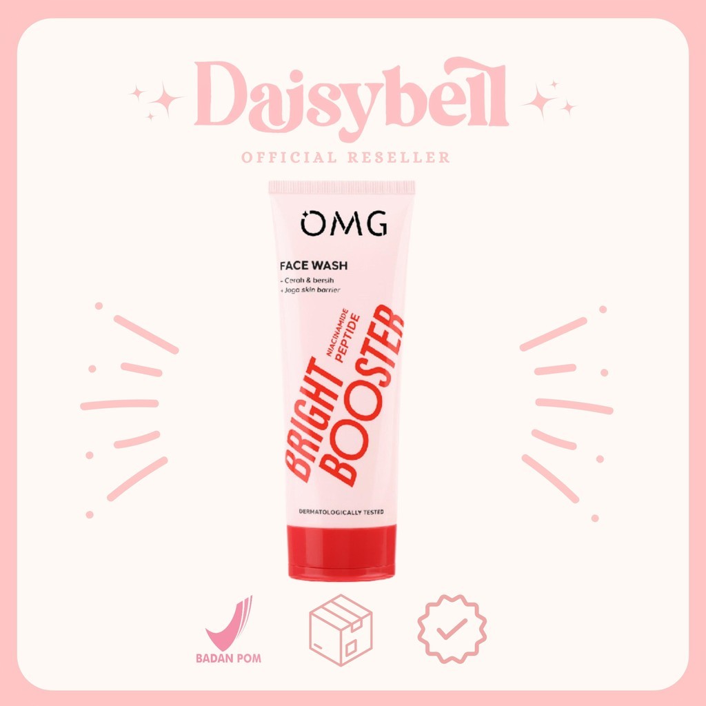 (Paket Grosir) OMG Oh My Glow Bright Booster Face Wash 50ml & 100ml - Untuk Semua Jenis Kulit - Memb