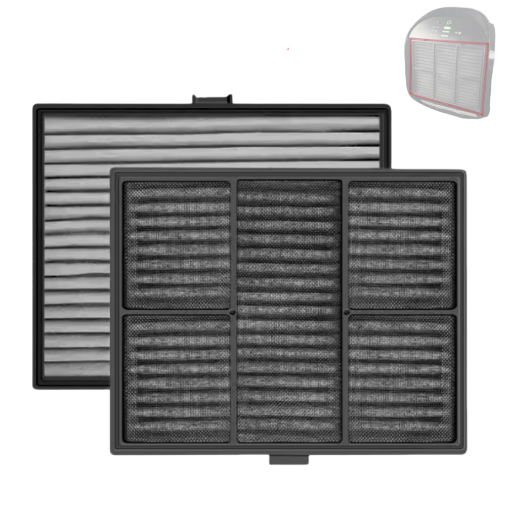 Car Purifier with RFID Hepa and Activated Carbon Filter for Amway 121637 Car Air Purifier Filter Air