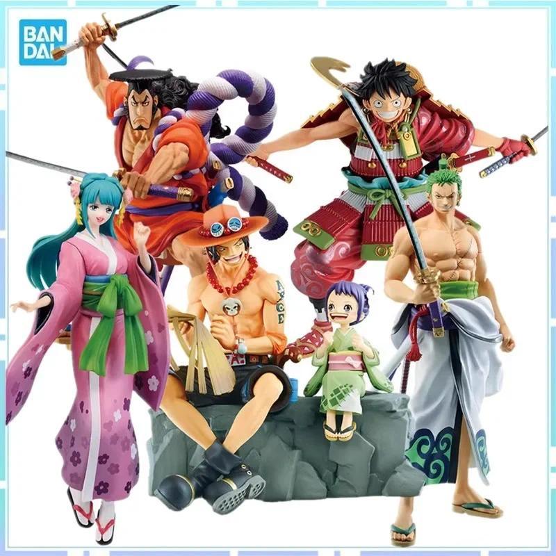 Bandai Original One Piece Iciban Kuji Wano Country Ace Ultimate Luffy Zoro Kohuki Oden Hiyori Anime 