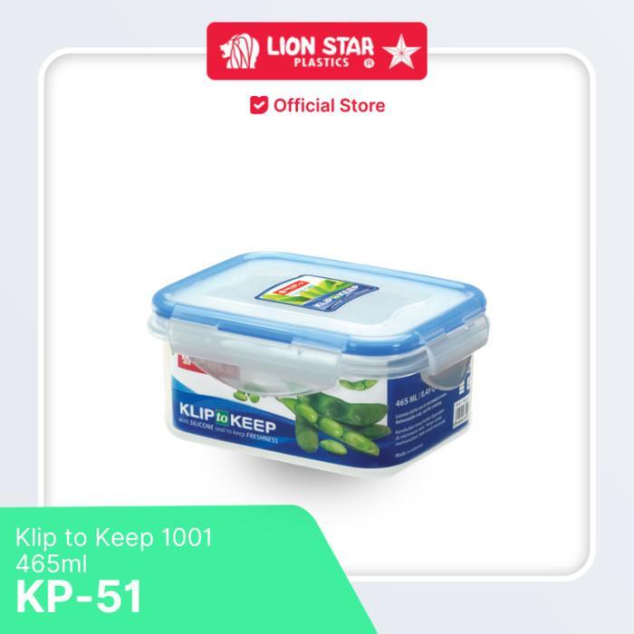 LION STAR Wadah Tempat Makan Klip to Keep 1001 (465ml) KP-51