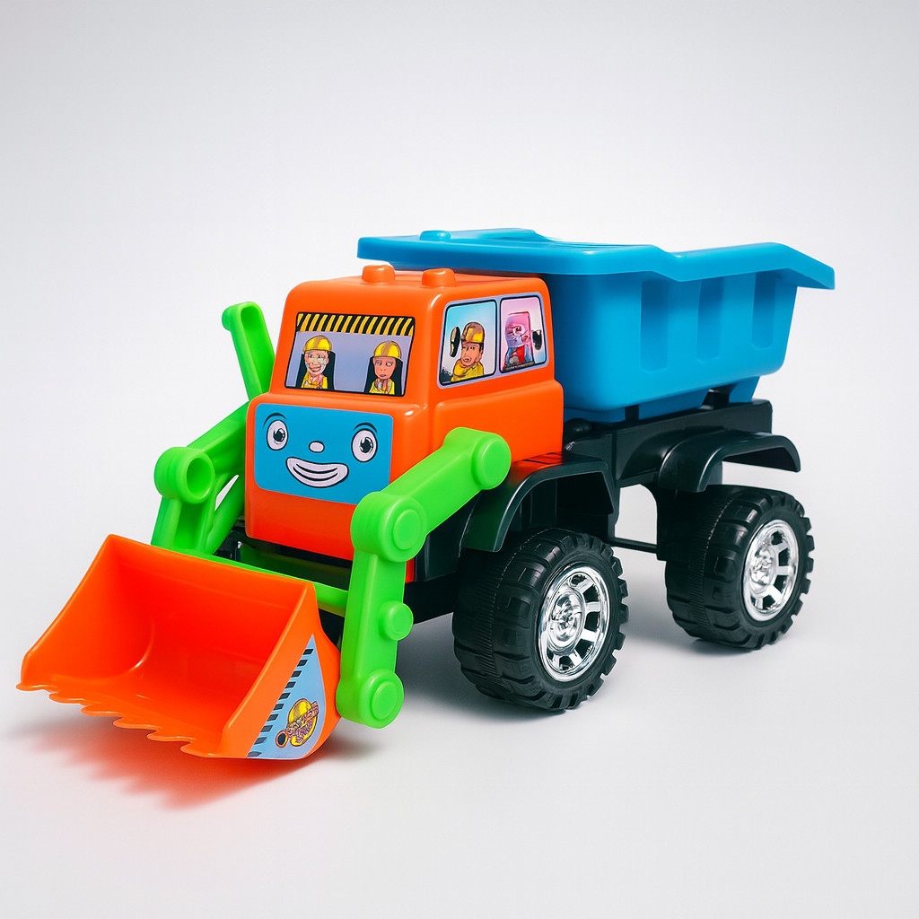 MAINAN MOBIL TRUK PASIR + BULDOZER / TRUK BANK BESAR