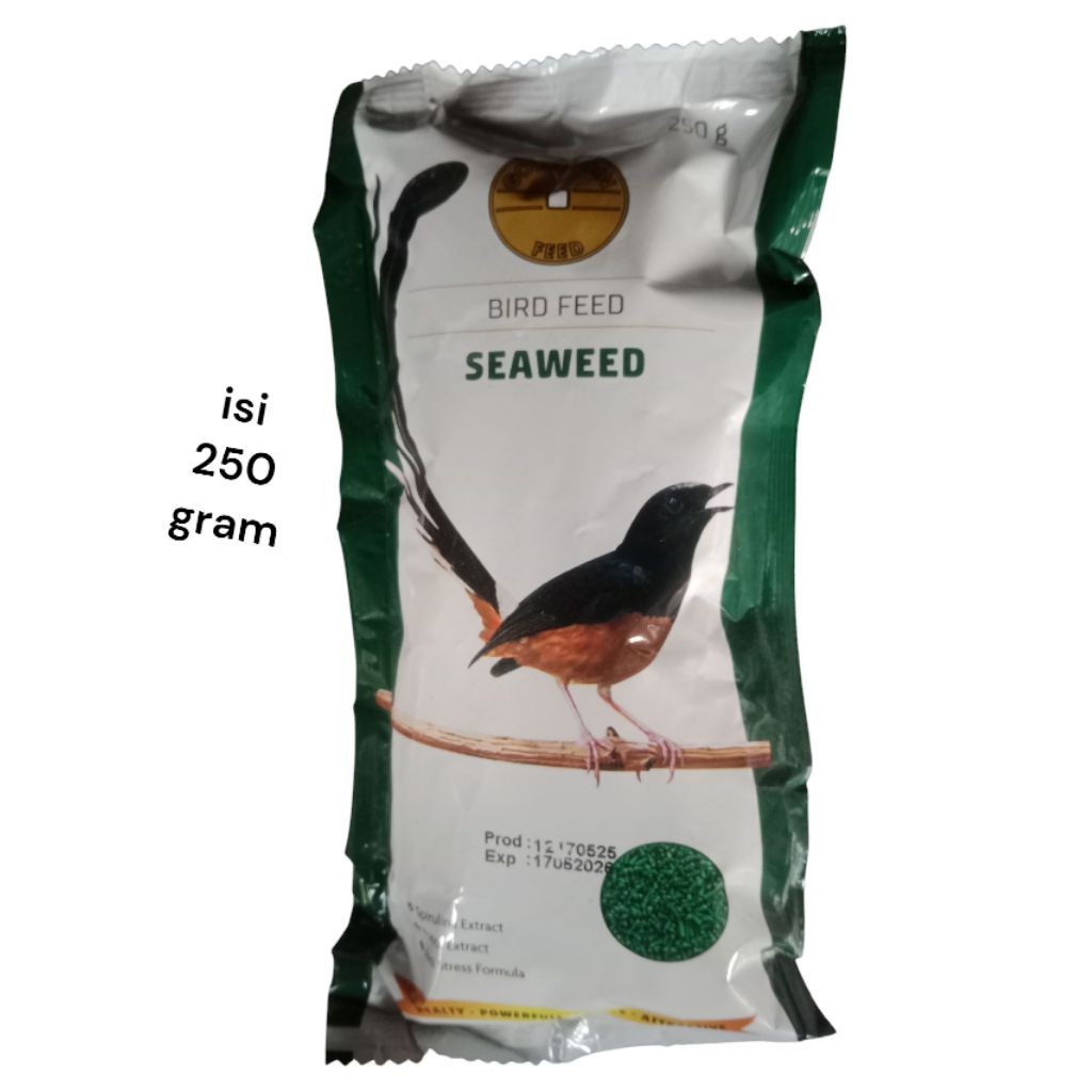 pakan burung berkicau gold coin hijau isi 250 gram - ABH