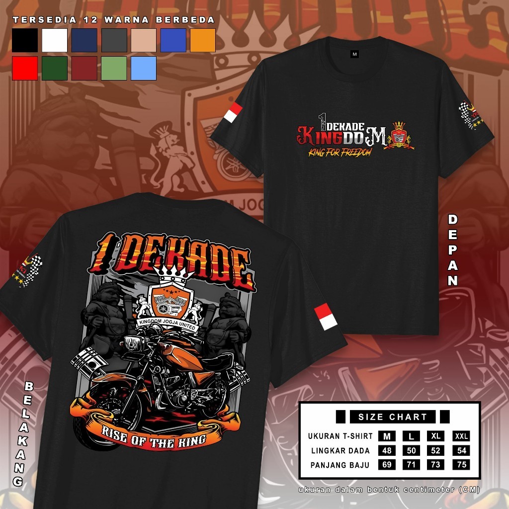 Kaos Rx King 1 Dekade | T-shirt Rx King Sunmori Kaos Komunitas Rx King Kaos Rx Series Bisa Cod