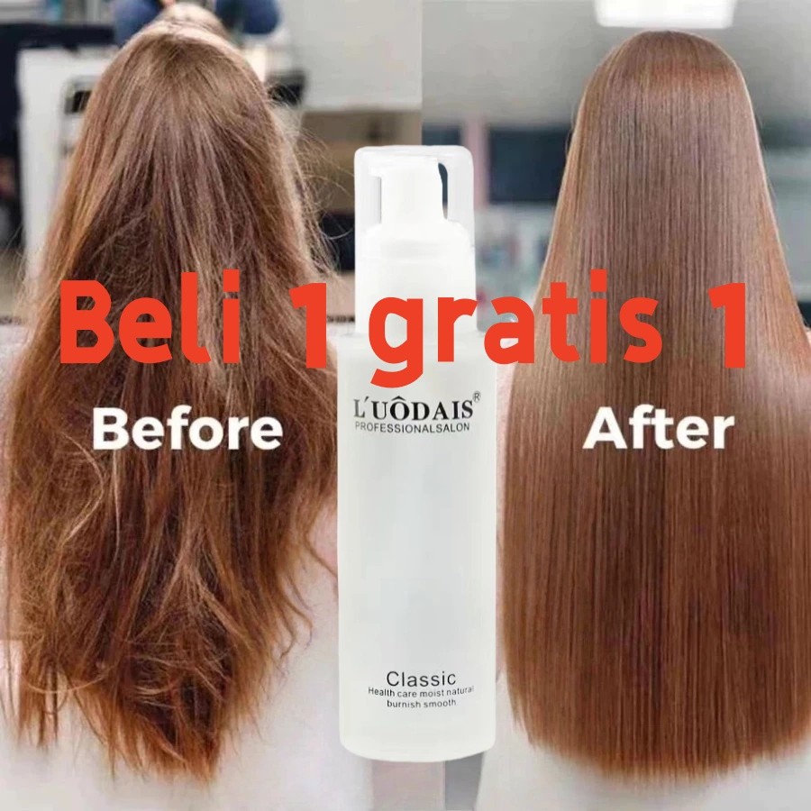 Beli 1 gratis 1 serum rambut vitamin rambut Pelembab Hari Serum Treatment Rambut Argan Oil 80ml Hair