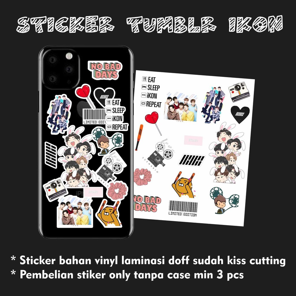 Stiker case tumblr Tumblr sticker iKON