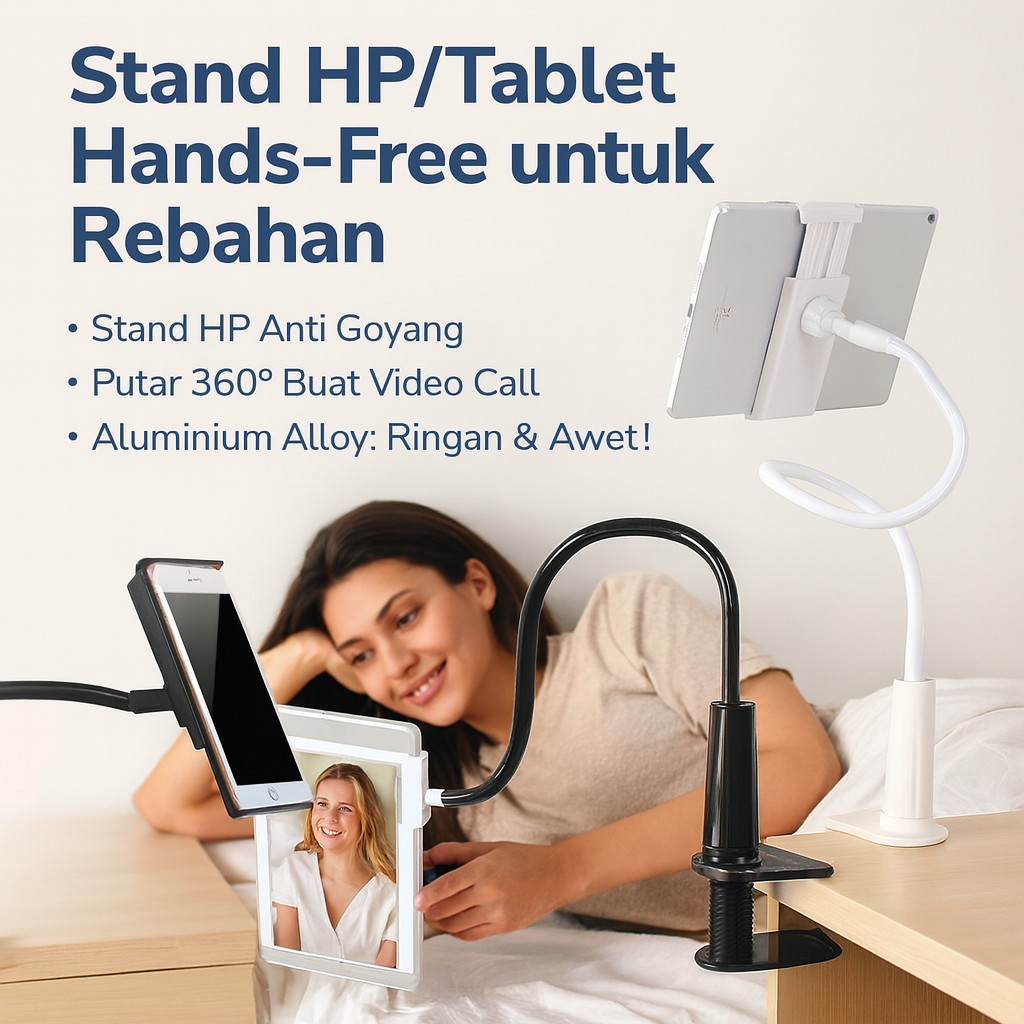 [ Bisa Diputar 360 Derajat ] Holder Hp Dinding/Holder Hp Jepit/ Penyangga Hp / Stand Ponsel / Holder