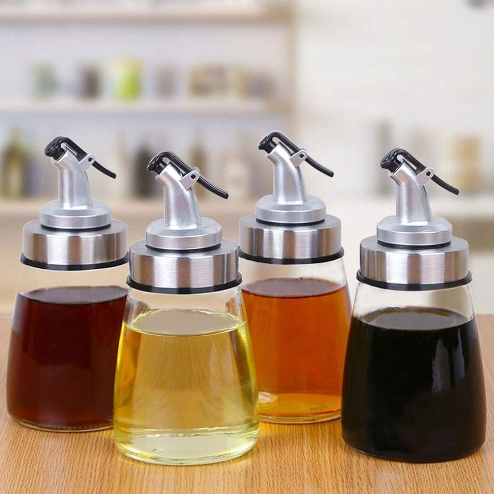 Arsyl Com Botol Kaca Wadah Tempat Minyak Saos Kecap Serbaguna 180 Ml Gelas Premium Dapur Cafe Bar