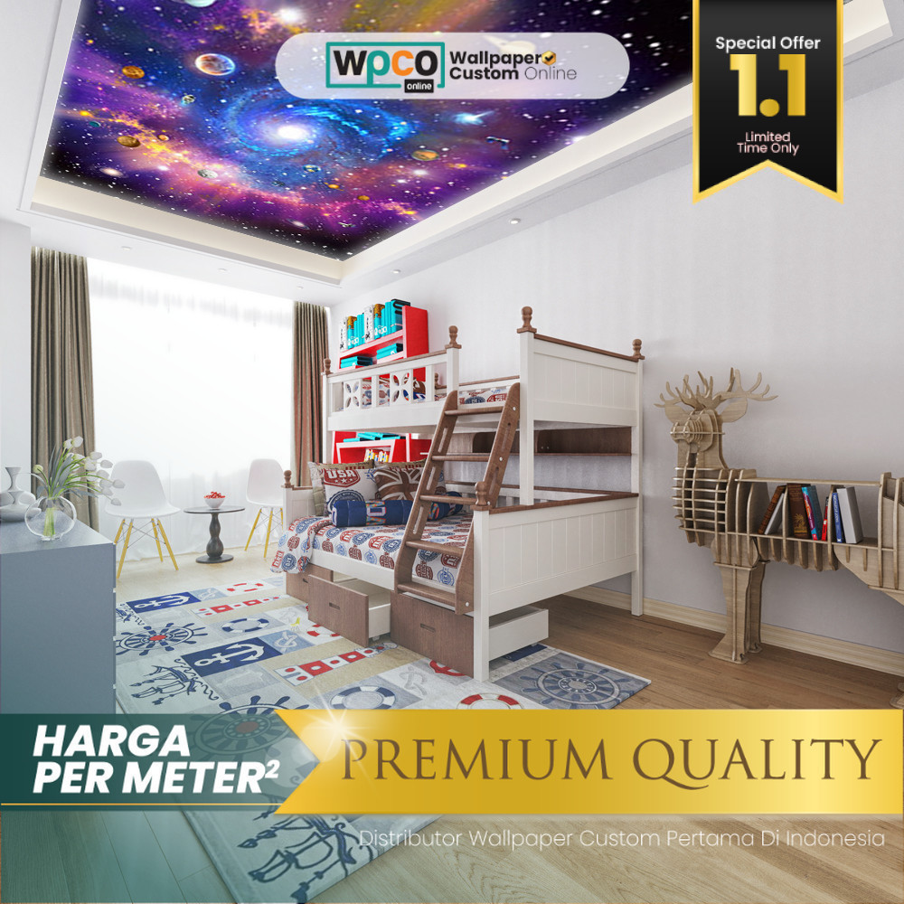 Wallpaper Plafon - Wallpaper Plafon Kamar Tidur - Wallpaper Plafon Gambar Luar Angkasa - Wallpaper P