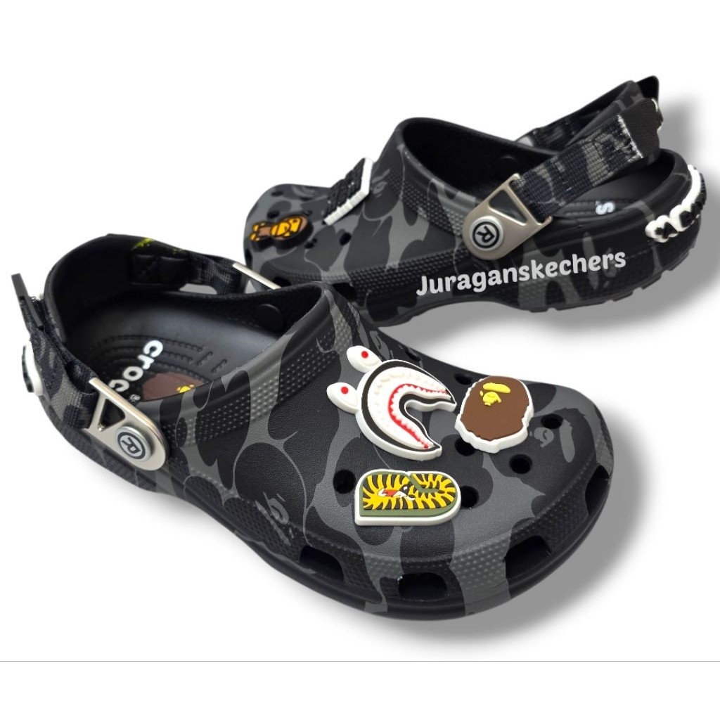 CROCS X BAPE/Sandal CROCS X BAPE/Sandal Pria/CROCS Pria (CROCS CLASSIC X BAPE)