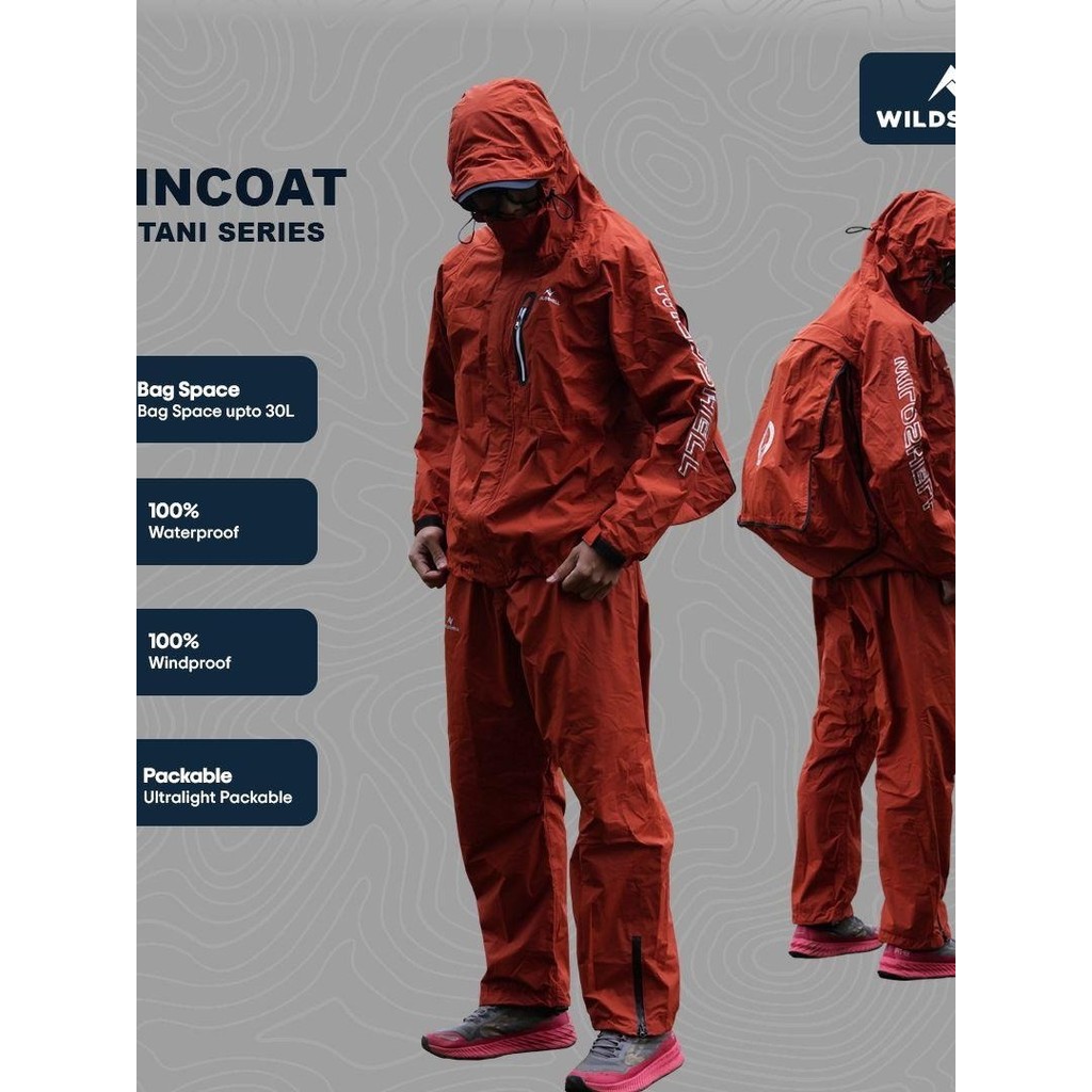 RAINCOAT/JAS HUJAN WILDSHELL SENTANI SERIES
