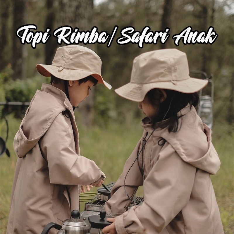 Topi Rimba Anak Topi Bucket Anak Laki Laki Perempuan Ada Talinya Topi Anak Safari Umur 2 3 4 5 6 7 8