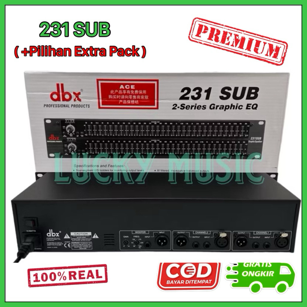 Equaliser DBX 231 Sub dan DBX 231 Dual 2x31 band equaliser dbx 231sub dbx 231dual dbx231 sub