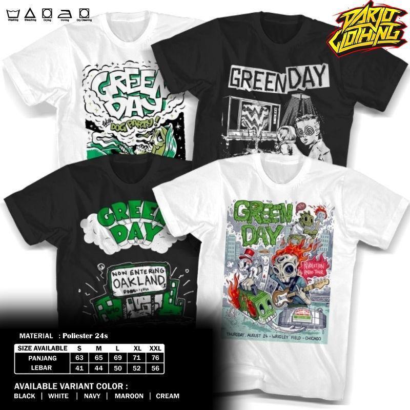 DarjoClothing Kids - Kaos Band GREENDAY  Welcome to Paradise Pria dan Wanita