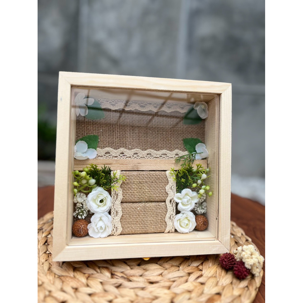 KOTAK PERHIASAN HIAS | KOTAK KAYU UANG MAHAR 2 IN 1 | KOTAK UANG DAN CINCIN | KOTAK UANG DAN CINCIN