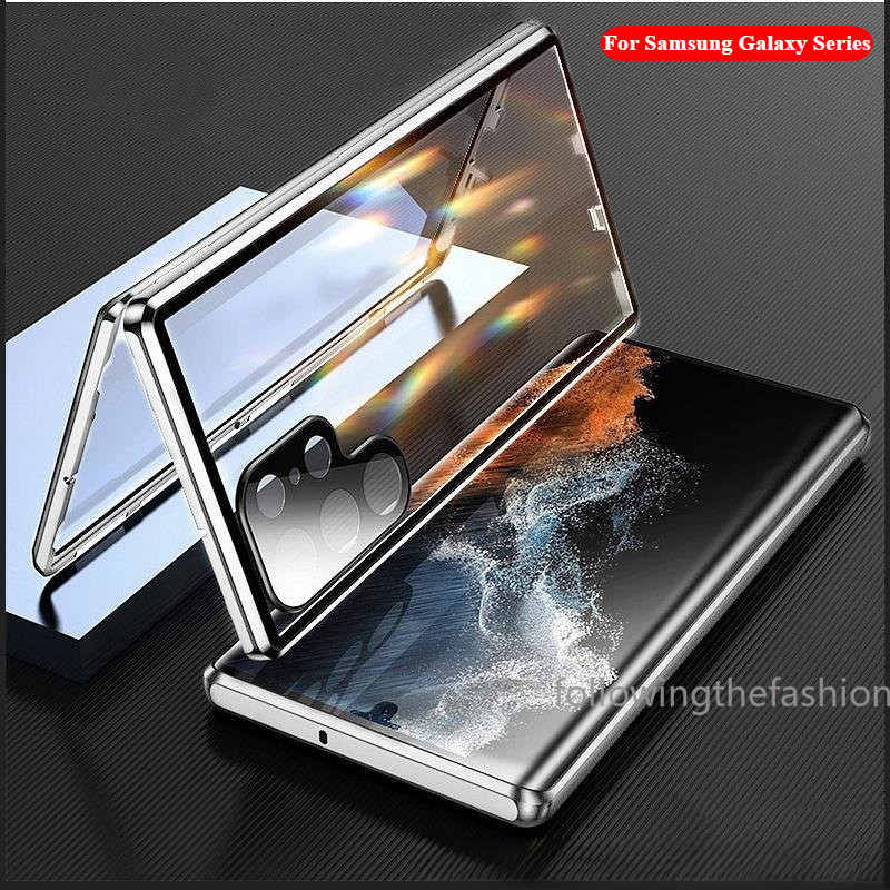 Casing untuk Samsung Galaxy A16 5G Galaxy A16 A26 A36 A56 4G 5G Casing Ponsel 360 ° Logam Magnetik T
