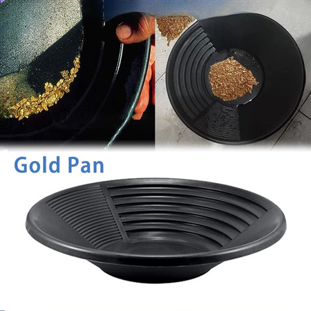 COD 38CM Alat Dulang Emas Gold Pan Gold Mining Gold Panning Praktis Kuat
