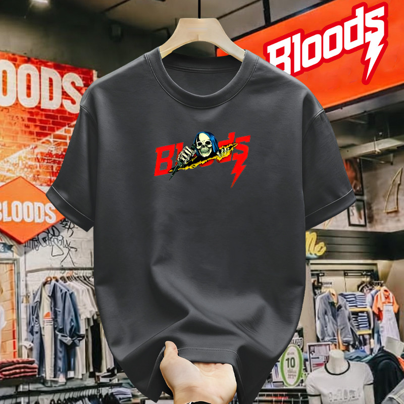Kaos BLOODS Pria Brand Original T-shirt Casual Streetwear Premium Quality