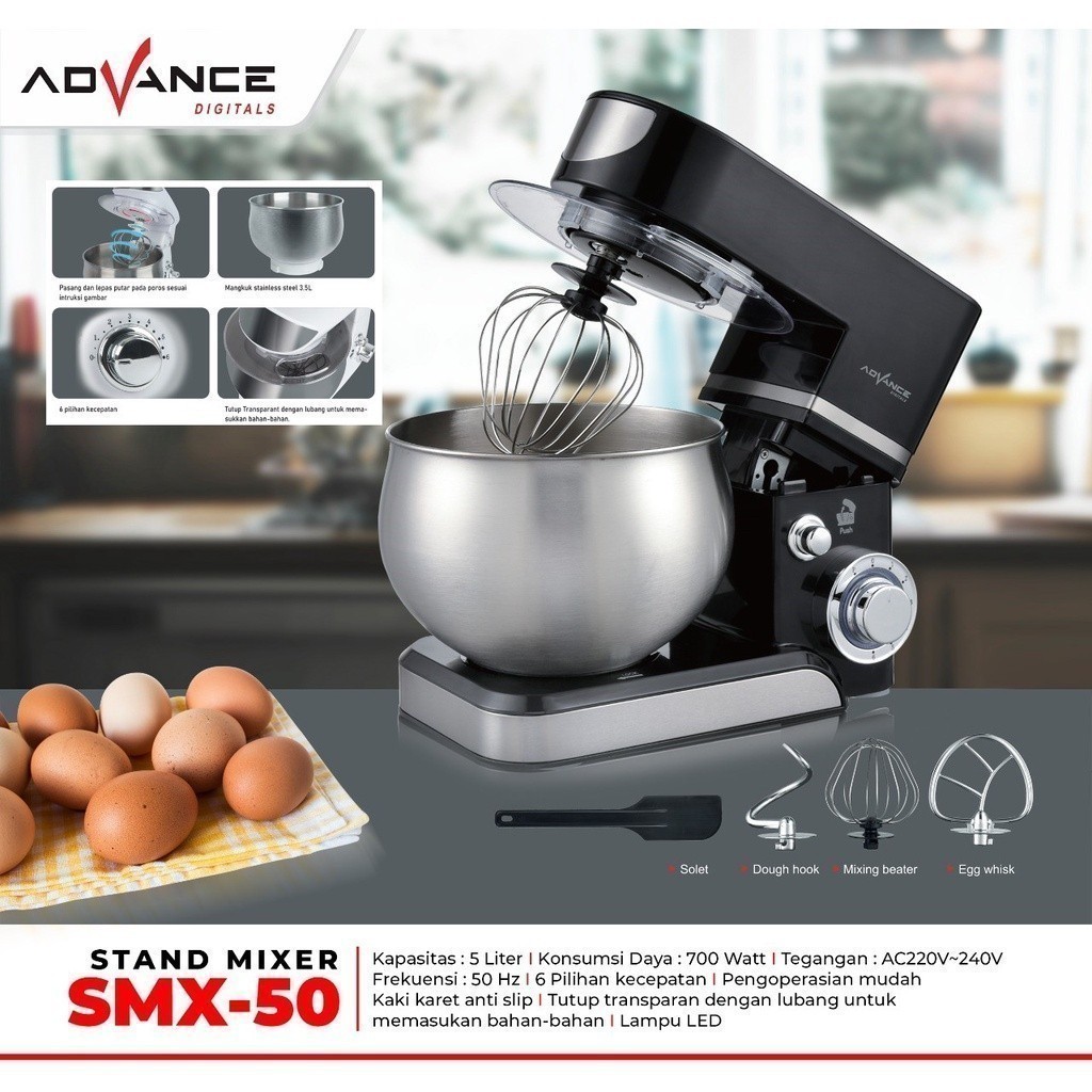 TERBARU Standing Mixer / Mixer duduk / mixer com Advance SMX-50 / SMX-55 / SMX-55A Bergaransi Resmi