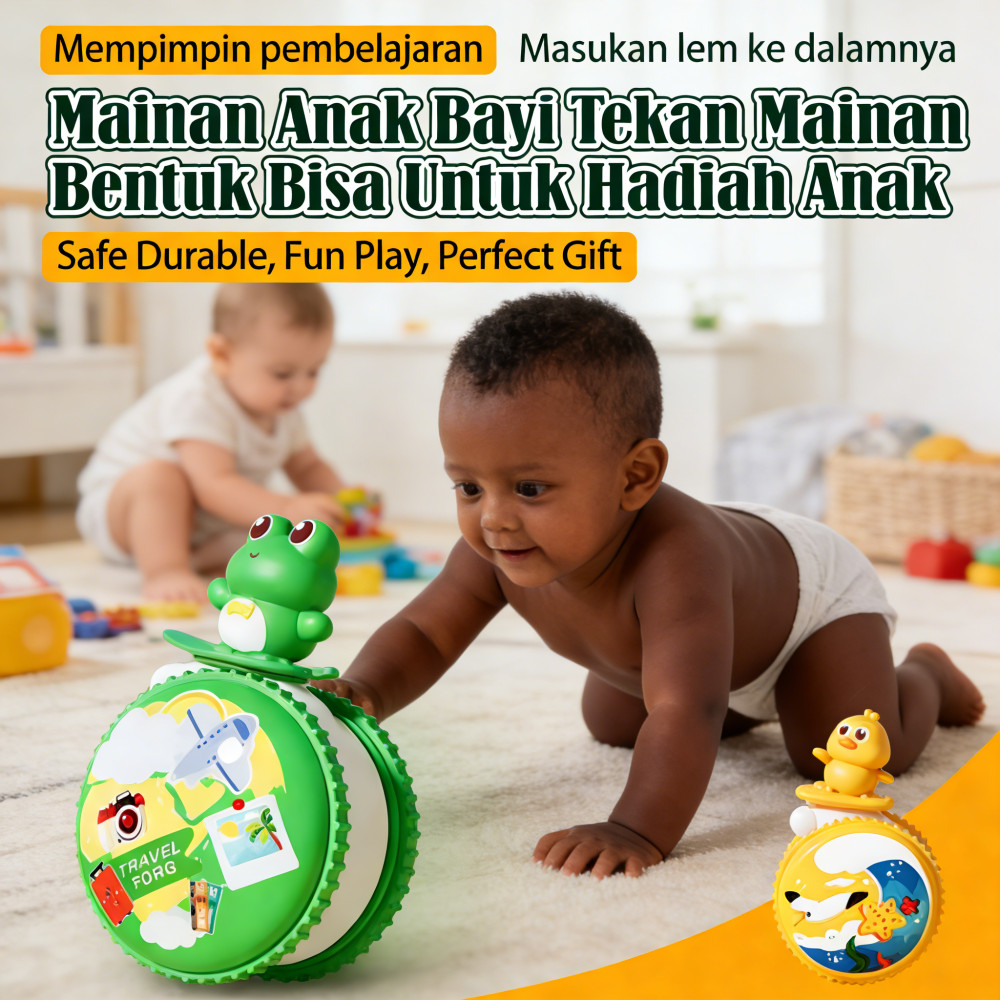 Bayi Bayi Anak Tekan Bentuk Mainan Untuk Bisa Hadiah Mainan